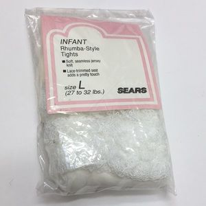 Vintage sears rhumba-style infant toddler tights L